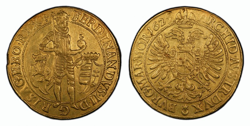 Böhmen / Bohemia Ferdinand II., 1592-1618-1637. 10 Dukaten 1625,10 Ducats Prag. ...