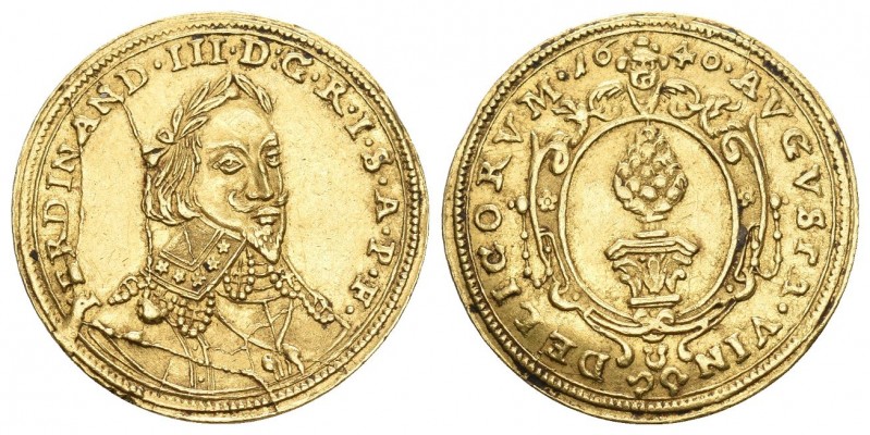 AUGSBURG. STADT. Dukat 1640, mit Titel Ferdinands III. 3,49 g. Fb. 61, Forster 2...