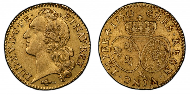 Louis XV, Louis d'or 1750 X, Amiens
France, Royaume. Louis XV. Louis d'or 1750 X...