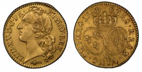 Louis XV, Louis d'or 1750 X, Amiens
France, Royaume. Louis XV. Louis d'or 1750 X (24 mm, 8.09 g), Amiens.
Gad. 341. Sehr seltenes Münzzeichen bis vorz...