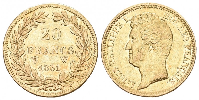 FRANKREICH. Königreich und Republik. Louis Philippe, 1830-1848. 20 Francs 1831 W...