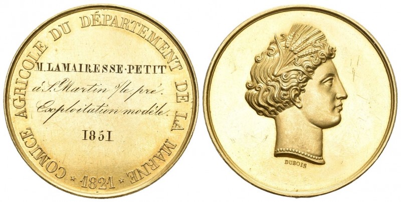 FRANKREICH 2. Republik, 1848-1852. Goldmedaille o. J. (1851). Preismedaille der ...