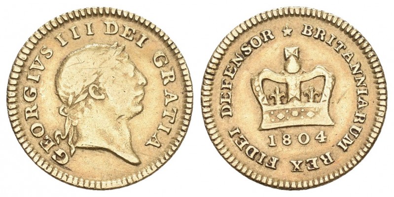 ENGLAND George III., 1760-1820
1/3 Guinea 1804. Friedb. 367, Seaby 3740, Schlumb...