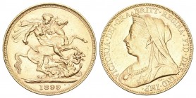 England 1899 1 Pfund Sovereign 7,98g selten vorzüglich