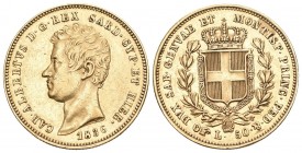 ITALIEN Sardinien Carlo Alberto, 1831-1849. 50 Lire 1836, Turin. 16.15 g. Pag. 165. Schl. 211. Fr. 1140. Selten, nur 385 Exemplare geprägt. Fast vorzü...