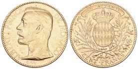 MONACO 100 Francs 1895 A, Paris. Fr. 13, Gadoury 124. 32,27 g Gold vorzüglich