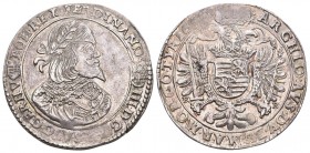 RÖMISCH DEUTSCHES REICH Ferdinand III. 1637-1657 (D) 1/2 Taler 1650 KB, Kremnitz, vorzüglich +