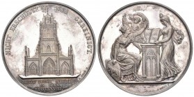 Bern, Stadt. AR Medaille 1828 (56 mm, 57.88 g). Auf die 3. Säkularfeier der Reformation in Bern, von A. Bovy. SM 576. inkl. Originalbox FDC