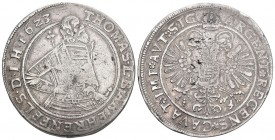 Graubünden. Haldenstein, Herrschaft. Thomas I. von Schauenstein-Ehrenfels, 1609-1628.
Taler 1623, Haldenstein. 28.03 g. D.T. 1559b. HMZ 2-520b. Sehr s...