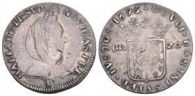 SCHWEIZ. Neuenburg/Neuchâtel. Fürsten von Neuchâtel. Marie de Nemours. 1694-1707.
20 Kreuzer 1695, Neuchâtel. 4.62 g. D.T. 1650b. HMZ 2-694b. Sehr sch...