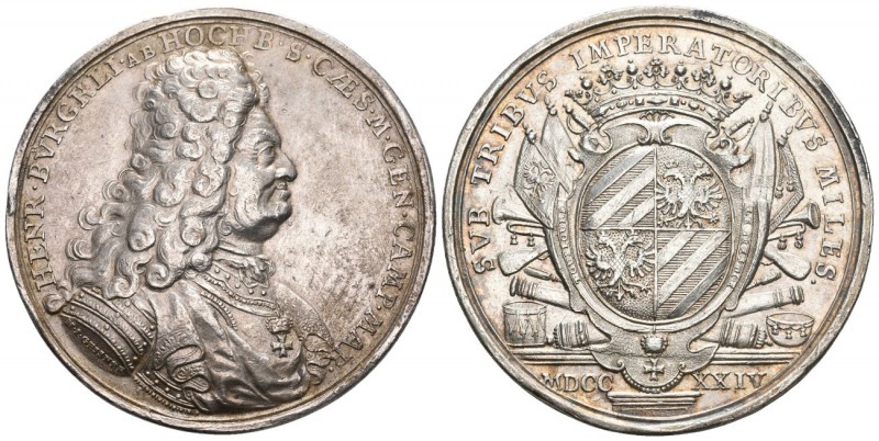 SCHWEIZ. Zürich. Stadt und Kanton. Medaillen. Silbermedaille 1724. Auf Heinrich ...