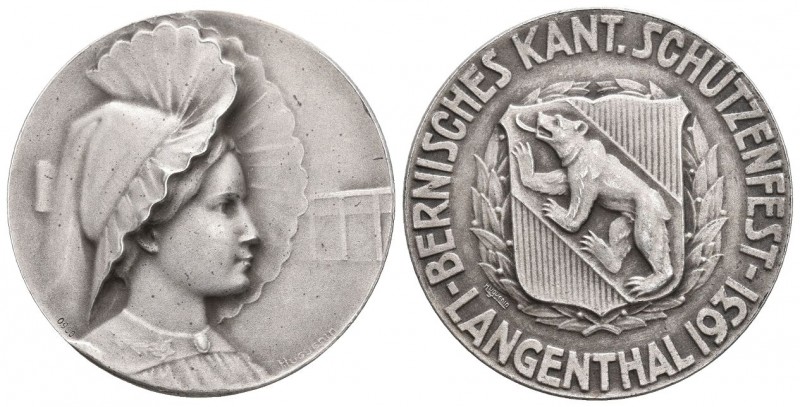 Bern, Schweiz. AR Medaille 1931 (50 mm, 51.90 g), Maitrise Cantonale Bernoise. F...