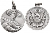 Bern 1963 Schützenmedaille in Silber 8,4 mit Original Henkel FDC