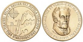 Tessin 1974 Pistolenschützen Medaille Gold 25,71g 33,13mm s.selten FDC