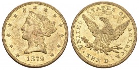 USA 1879 . AV 10 Dollars 1881, Liberty Head. Philadelphia. Fb. 158 sehr schön +