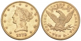 USA 1879 . AV 10 Dollars 1881, Liberty Head. Philadelphia. Fb. 158 vorzüglich