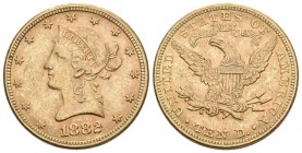 USA 1882 10 Dollar Gold 16,7g selten vorzüglich