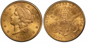 USA 1897 San Francisco.20 Dollars(Double Eagle) 1897 S (900 fein). Liberty head. KM 74.3. Winzige Randfehler und Kratzer. 33,42 g. G O L D MS 61 Unzir...