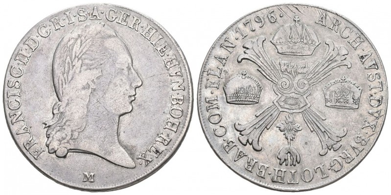 Milano 1796 Kronentaler in Silber 29,3g selten KM 239 sehr schön bis vorzüglich...