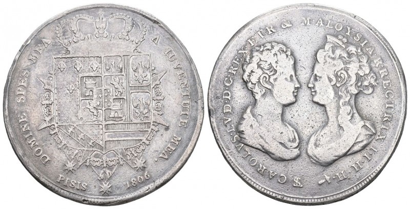Toscana 1806 Francescone Silber 26,5g KM 50,2 bis sehr schön