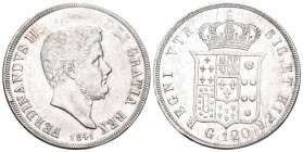 Italien 1841 120 Grana Silber 27g KM 346 vorzüglich bis unzirkuliert