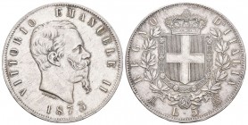 Italien 1873 5 Lire Silber 25g Selten KM 8,3 bis vorzüglich