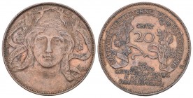 Italien 1906 20 Cent Expo Milano Kupfer Pn: 9 sehr schön