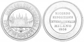 Milano 1906 Expo Aluminium 32mm selten unzirkuliert
