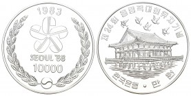 Korea 1983 10`000 Won Silber 15g selten Proof