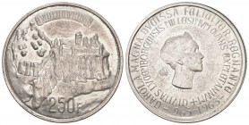 Luxemburg 1963 250 Franken Silber 24,89g selten unz