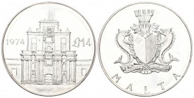 Malta 1977 5 Pfund Silber 28,28g selten KM 47 Proof