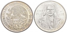 Mexiko 1978 100 Pesos Silber 27,77g selten KM 483,2 bis unzirkuliert