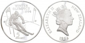 Neuseeland 1994 5 dollar Silber 1 Unze 31,1g Proof