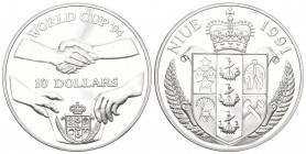 Niue 1991 10 Dollar Silber 31,1g selten KM 257 Proof