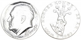 Norwegen 1982 100 Kronen Silber KM 426 FDC