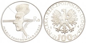 Polen 1974 100 Zloych Silber 16,5g selten KM 471 Proof