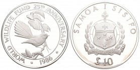 Samoa 1986 10 Dollar Silber 31.47 g. KM 72 Polierte Platte
