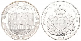 San Marino 1999 5000 Lire Silber 18 g. KM 410 Polierte Platte