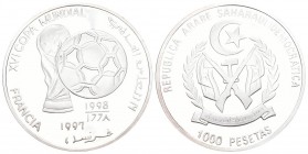 Baharawi 1997 1000 Pesetas Silber 14.94 g. KM 46 Polierte Platte