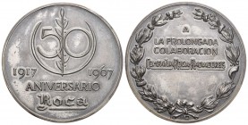 Spain 1967 50 Jahre Roca Silber 57.2 g. vorzüglech bis unzirkuliert