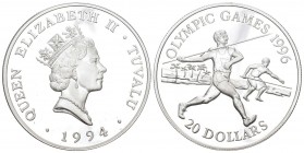 Tuvalu 1994 20 Dollar Silber 31.5 g. KM 25 Polierte Platte