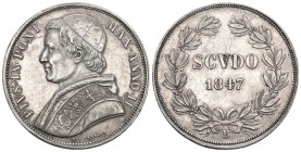 Papal States 1847 B Scudo Silber 26,8g KM 1336,1 bis vorzüglich