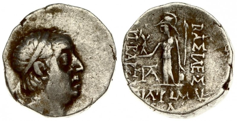 Greece Cappadocia 1 Drachm Ariobarzanes I( 96-63 BC). Averse: head to the right....