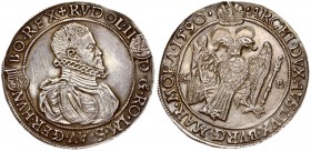 Austria Hungary 1 Thaler 1590KB Rudolf II(1576-1612). Averse: Armored bust right; small 4-fold arms and small Madonna and child divide legend. Averse ...