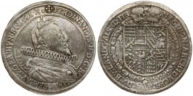 Austria 1 Thaler 1621 Ensisheim. Ferdinand II(1619-1637). Averse legend: + FERDINANDVS. II: D: G: RO - IMP: SEM: AVG: GER: HVN: BOH: REX (rosette). Av...