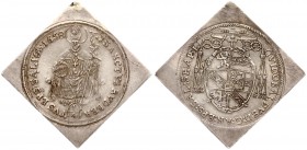 Austria SALZBURG 1/4 Thaler 1658 Klippe. Guidobald(1658- 1687). Averse: Hat above shield of arms. Averse Legend: GVIDOBALDVS D G… Reverse: St. Rupert ...