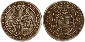 Austria SALZBURG 1/2 Thaler 1695 Johann Ernst(1687-1709). Averse: Hat above shield of arms; date divided near bottom in inner circle. Reverse: SS. Rup...