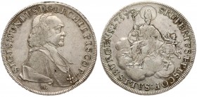 Austria SALZBURG 1 Thaler 1759 MK Sigmund III(1753-1771). Averse: Bust right. Averse Legend: SIGISMUNDUS • D • G • ... Reverse: St. Rupert seated on c...
