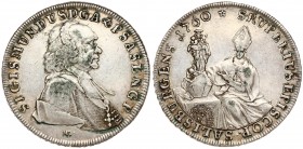Austria SALZBURG 1 Thaler 1760 MK Sigmund III(1753-1771). Averse: Bust right. Averse Legend: SIGISMUNDUS D G A & P ... Reverse: St. Rupert seated with...
