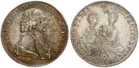Austria Salzburg 1 Thaler 1762 FM SALISPURGENS (error) Sigmund III(1753-1771). Averse: Bust right. Averse Legend: SIGISMUNDUS • D • G • ... Reverse: S...
